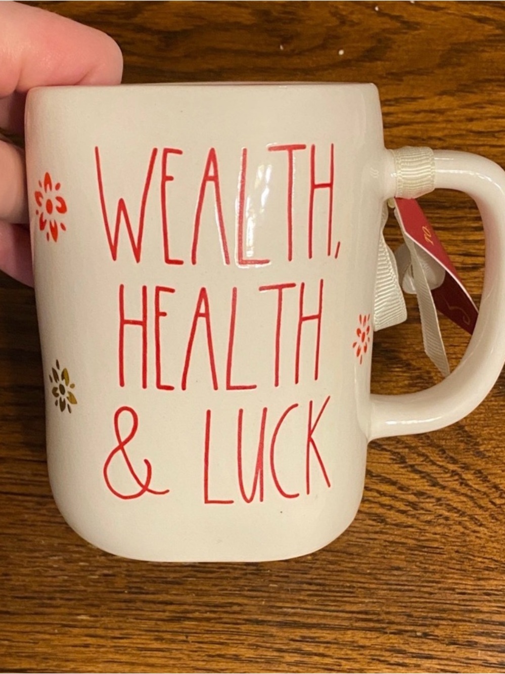 Rae Dunn Lunar New Year Mug Red & Yellow